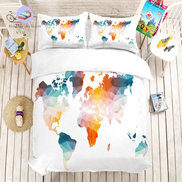 Housse de Couette Monde Geographie